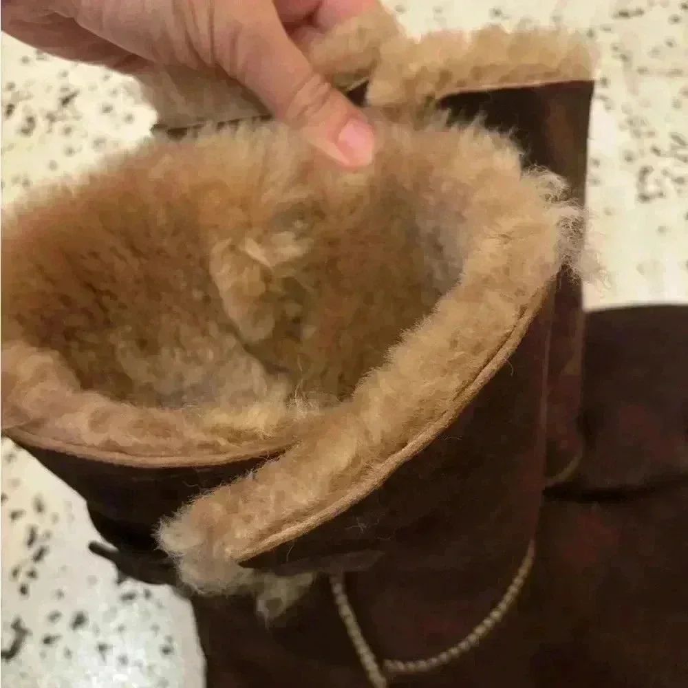 Nash Aviator Shearling Fur‎ Boot Chocolate